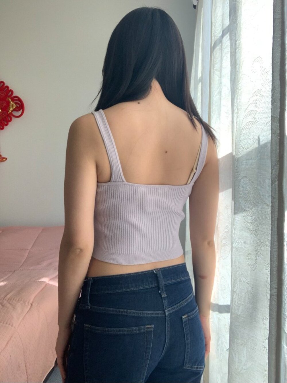 Garage Ribbed Square-Neck Tank Top - Picture 2 of 4
